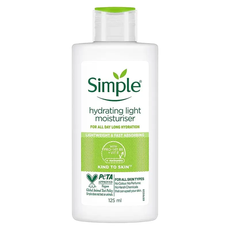 Simple Soin Hydratant Léger – 125 ml pour le visage | Peaux sensibles