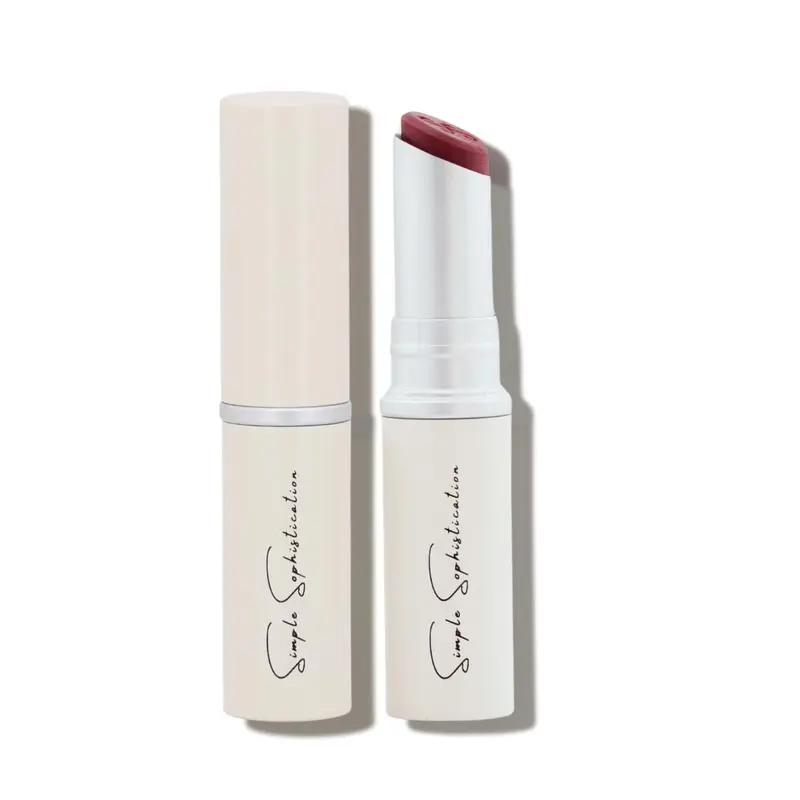 Simple Sophistication – Baume à lèvres naturel Rose Frais – Tallow de bœuf nourri à l’herbe, huile d’argan, CoQ10, acide hyaluronique
