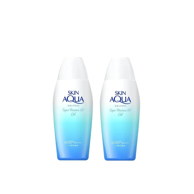 Skin Aqua UV Gel Hydratant Solaire SPF50+/PA++++ – 110 g (Pack de 2)
