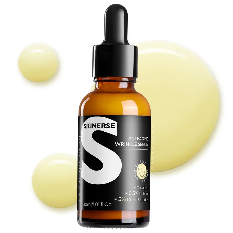 SKINERSE Sérum Rétinol Visage – Anti-âge, Raffermissant, 30 ml