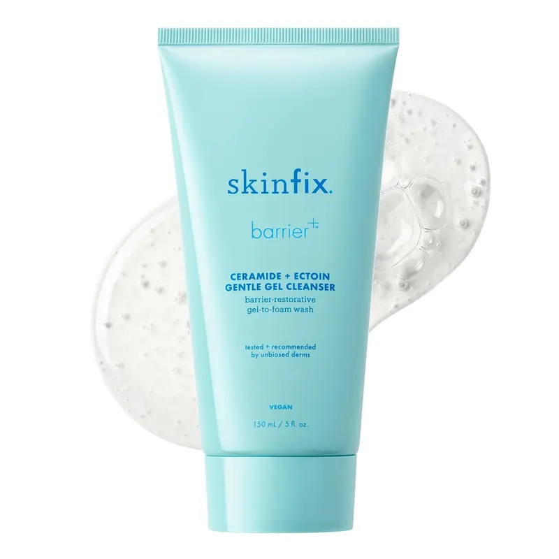 Skinfix Gel Nettoyant Doux Céramide + Ectoine – Démaquille, Nettoie et Hydrate, 150 ml – Végan et Non testé sur les animaux