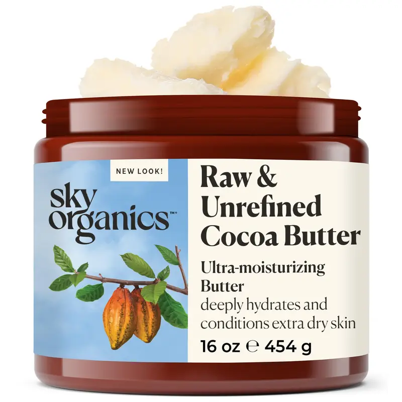 Sky Organics Beurre de Cacao pour le Corps – Hydratation Profonde et Texture Douce