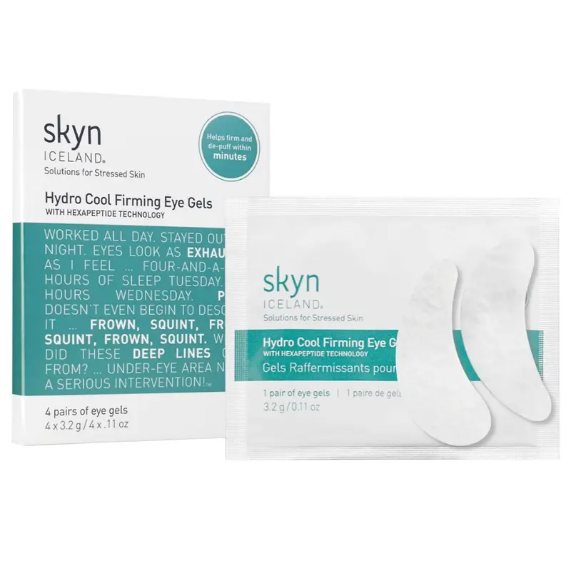 skyn ICELAND Patchs Yeux Hydro-Cool – Raffermissants, Décongestion et Anti-Cernes, 4 Paires