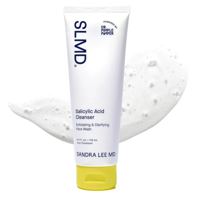 SLMD par Dr. Pimple Popper - Nettoyant Gel à l’Acide Salicylique (4 fl oz) Exfoliant Visage pour Peau Acnéique et Pores