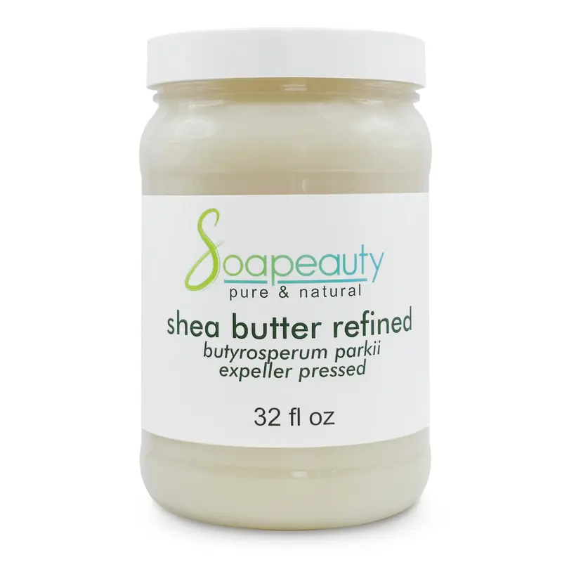 Soapeauty Beurre de Karité Raffiné 100% Pur – Sans Odeur, Hydratant pour Peau et Cheveux | Ghana | 907 g