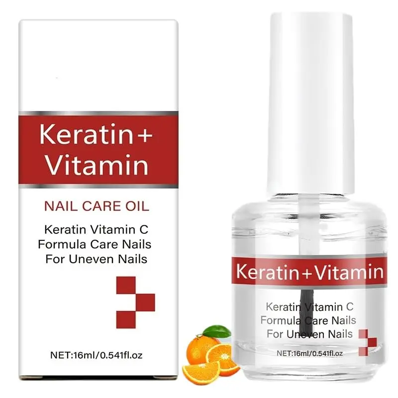 Soelegant Keratine + Vitamine C – Huile pour Ongles et Cuticules, Hydratation Profonde et Renforcement