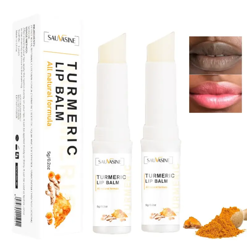 Soelegant | Lot de 2 Gommage Lèvres au Curcuma – Hydratant et Exfoliant pour Lèvres Sombres