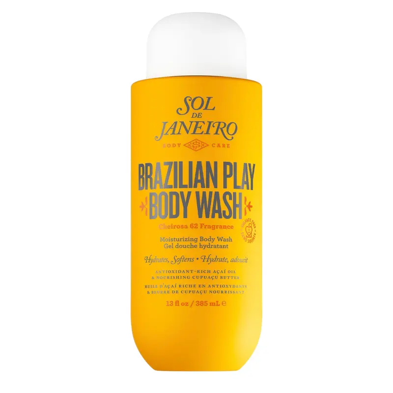 Sol de Janeiro Play Gel Douche Hydratant 385 ml – Parfum Pistache et Vanille