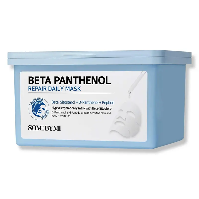 SOME BY MI Beta-Panthenol Repair Daily Mask – 30 Sachets | Hydratation et réparation de la barrière cutanée – Vegan coréen