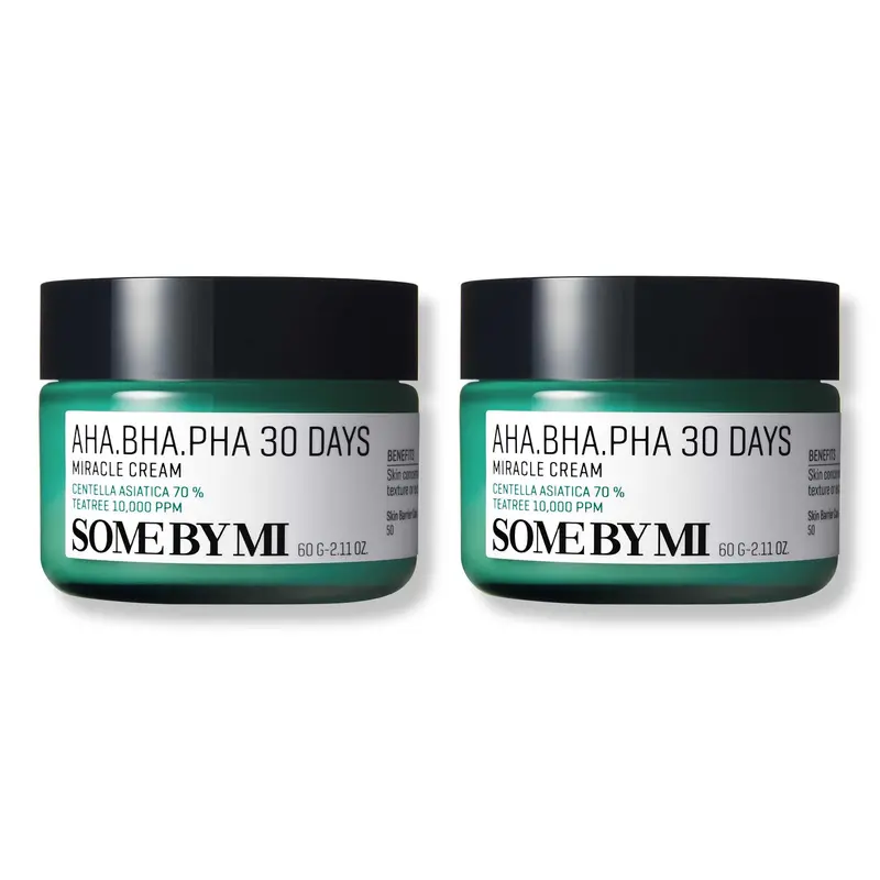 SOME BY MI Crème Miracle 30 Jours – Pack de 2 AHA BHA PHA pour peau nette et hydratée