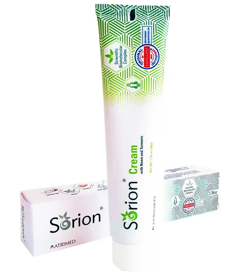Sorion Crème — Hydratant naturel pour peau sèche et irritée (coco, neem, curcuma, pala Indigo)