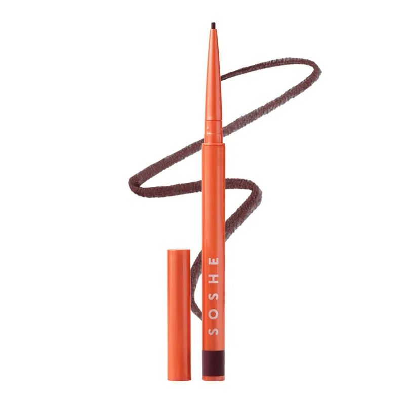 SOSHE Beauté - Eyeliner Gel Étanche de Précision 1,5 mm | Recharges Faciles | Cruelty-Free | Nuits à Bordeaux - Prune profond
