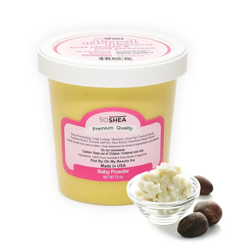 SoShea Beurre Karité Fouetté – Hydratation Durable et Texture Légère | 326 g | Végan | Pressé à Froid