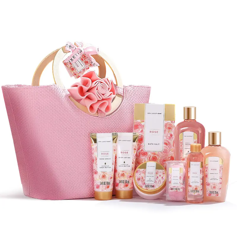 Spa Luxetique – Coffret Spa Rose 10 Pièces pour Femmes