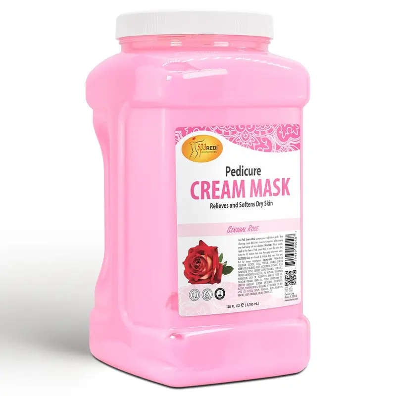 SPA REDI Crème-Masque Corps et Pieds Rose Sensuelle – Hydratation et Détente, 128 onces