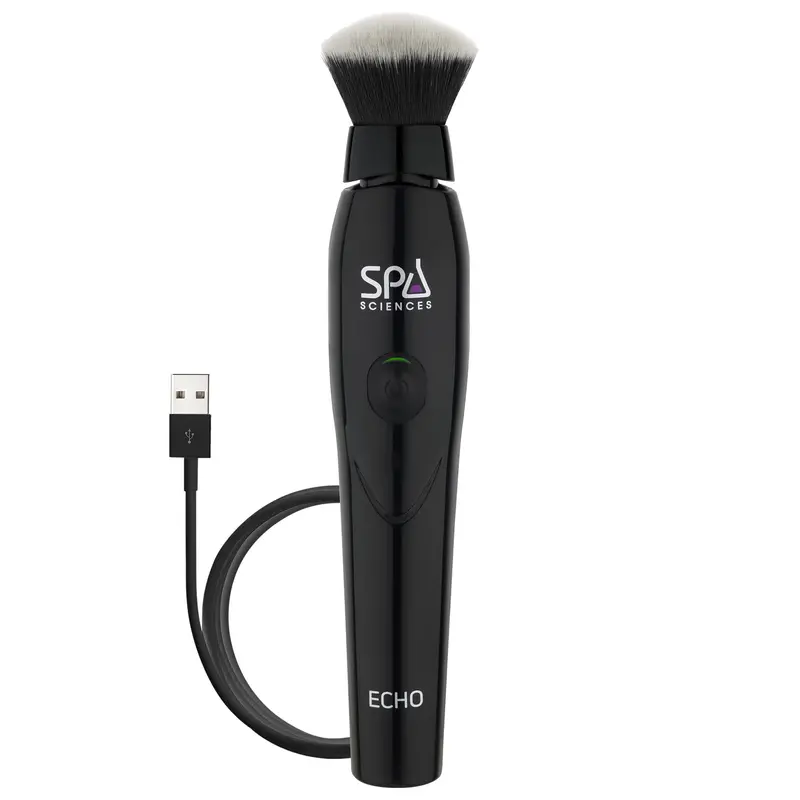 Spa Sciences ECHO - Pinceau Maquillage pour Fini Airbrush, Mélange Parfait, 3 Vitesses, Rechargeable