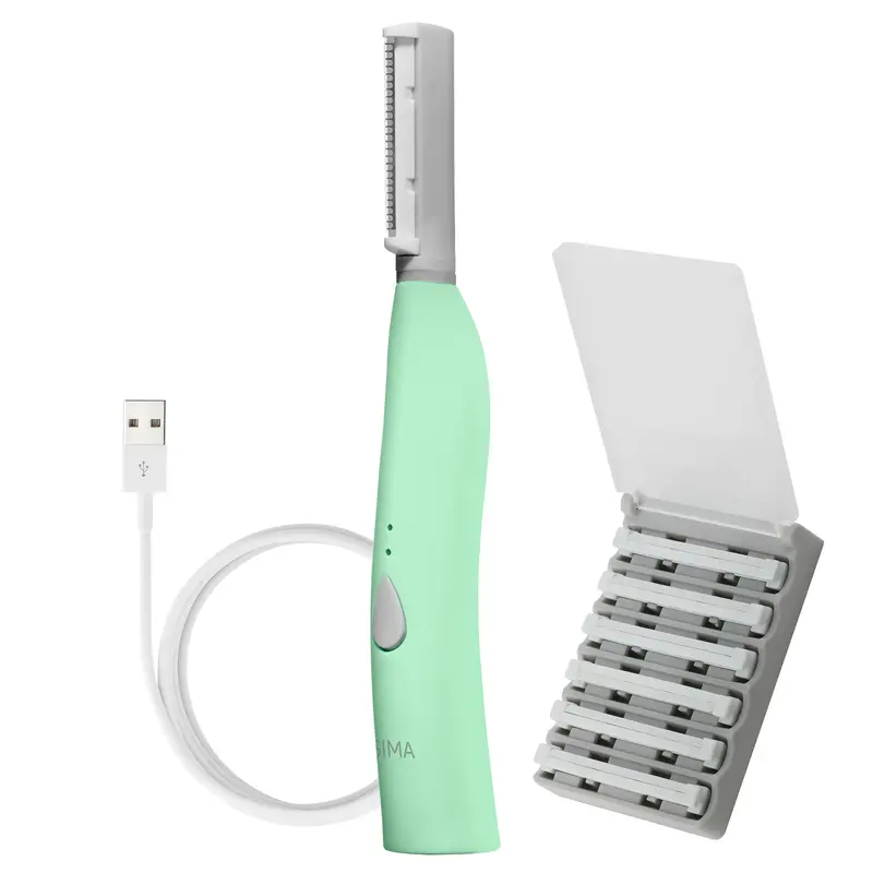 SPA SCIENCES SIMA — Dermaplaning Visage 2-en-1, Épilation Sans Douleur & Exfoliation, 3 Vitesses, Recharge USB, Garantie 2 ans