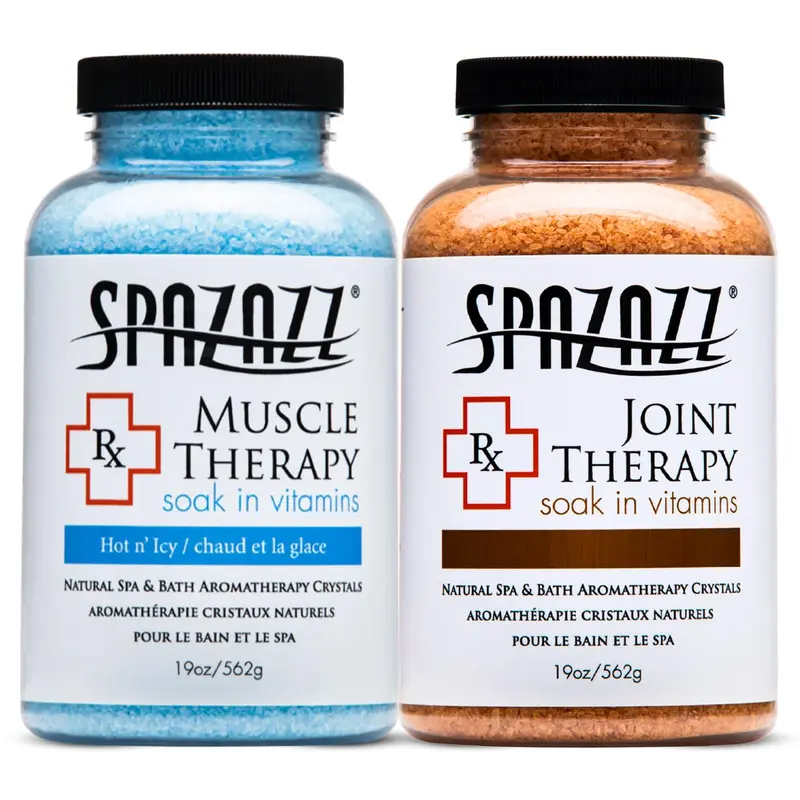Spazazz Sels de Bain Aromathérapie Thérapie RX – Pack 2 (Articulations et Muscles)