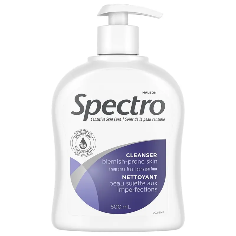 Spectro Jel Cleanser 500 ml — Peau à imperfections, Sans parfum