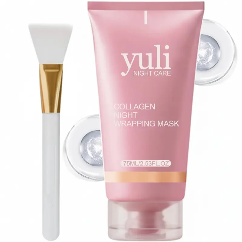 SPIANEST YULI/YURI Masque Nuit Enveloppant au Collagène – Peel-Off Hydratant, Soin Visage Nocturne, Cadeau Idéal, 75 ml