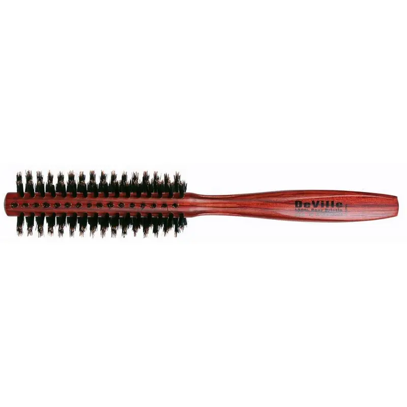 Spornette Deville – Brosse ronde en poils de sanglier 1,5 pouce pour volume et brillance