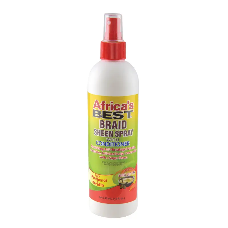 Spray Brillance et Après-Shampoing Africa's Best pour Tresses – 12 Onces