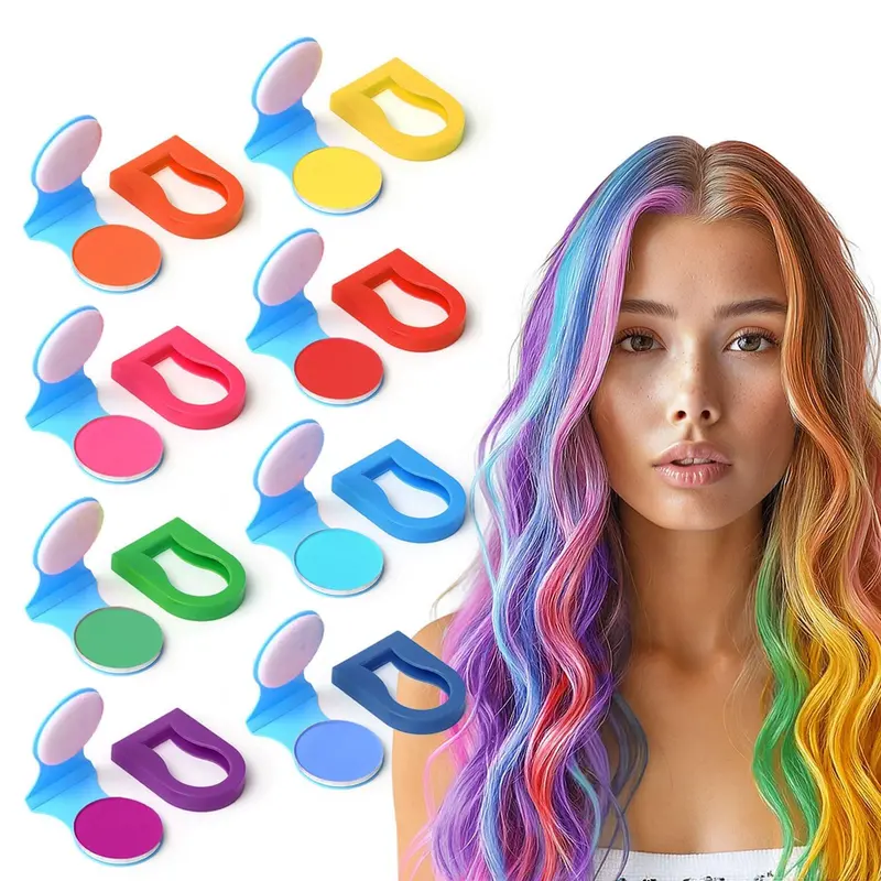 SPRINGSUGAR - Craies à cheveux éphémères en 8 couleurs | Coloration capillaire temporaire lavable