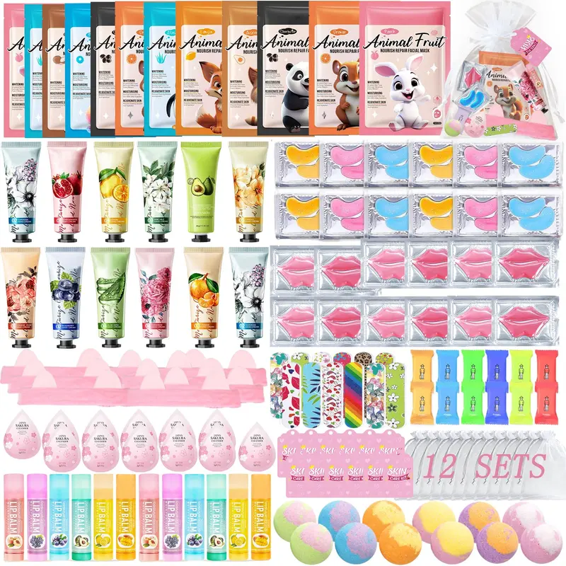 SSGP 144 pièces Kit Spa pour Femmes | Faveurs Fête Spa et Bien-être à Domicile