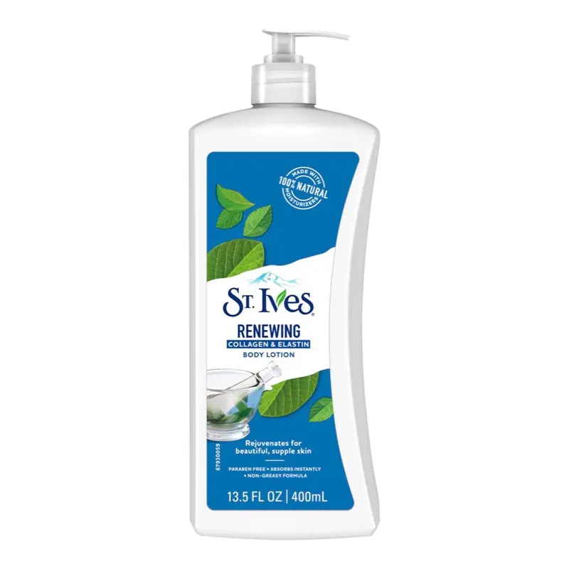 St. Ives Lotion Corps Renouvelante au Collagène et Elastine – Hydratation Revigorante