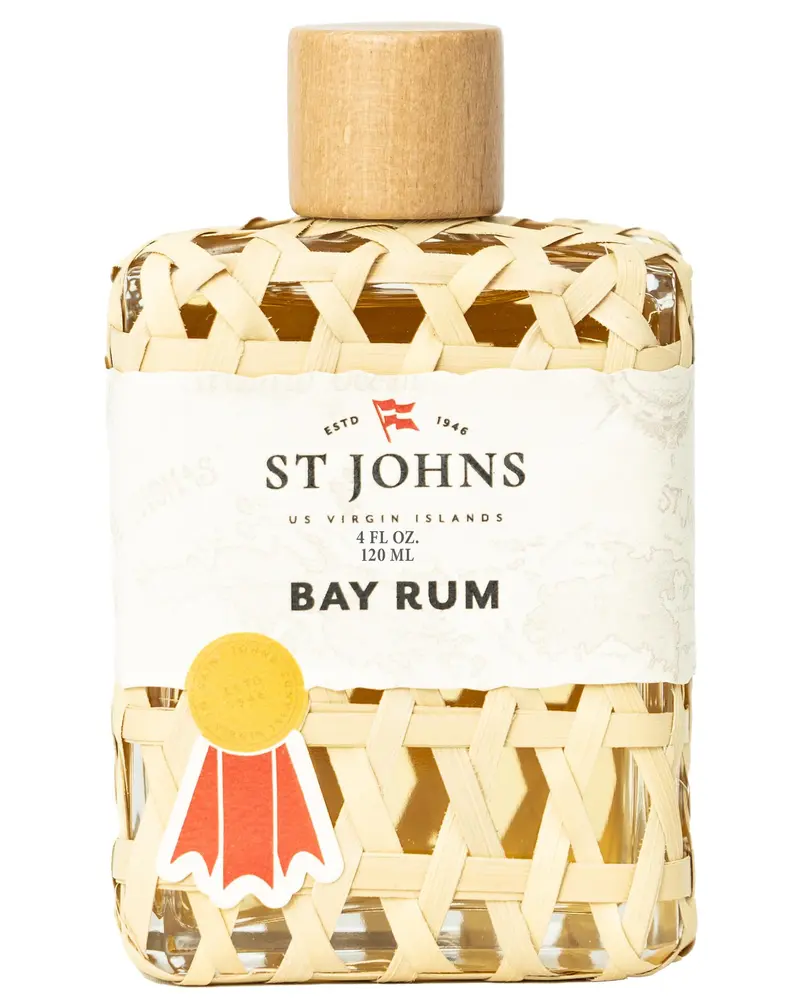St. John Bay Rum Après-Rasage et Eau de Cologne | Feuilles de Laurier des Îles Vierges | Parfum Masculin au Laurier | Flacon Spray 118 ml