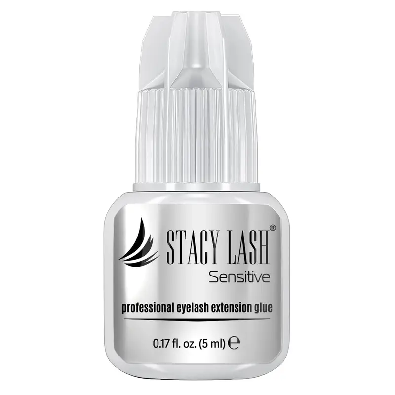 STACY LASH Colle Sensitive pour extensions de cils — Noir, séchage 5–6 s, tenue 4–5 semaines | Matériel professionnel