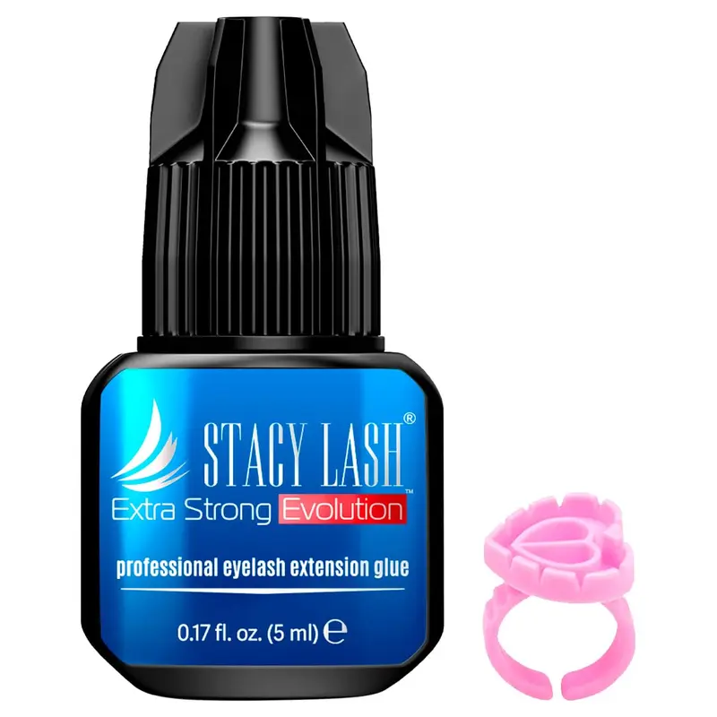 STACY LASH Evolution Adhésif Cils Extra Strong Noir 5ml – Séchage 0,5–1 s, Rétention 8 semaines
