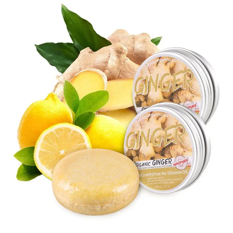 Starhig – 2 barres shampoing au gingembre pour la croissance des cheveux – Formule naturelle