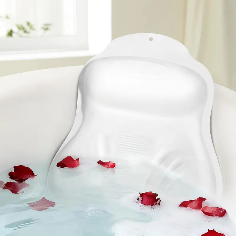 Starotatess - Coussin de bain en silicone réglable pour tête, nuque et dos