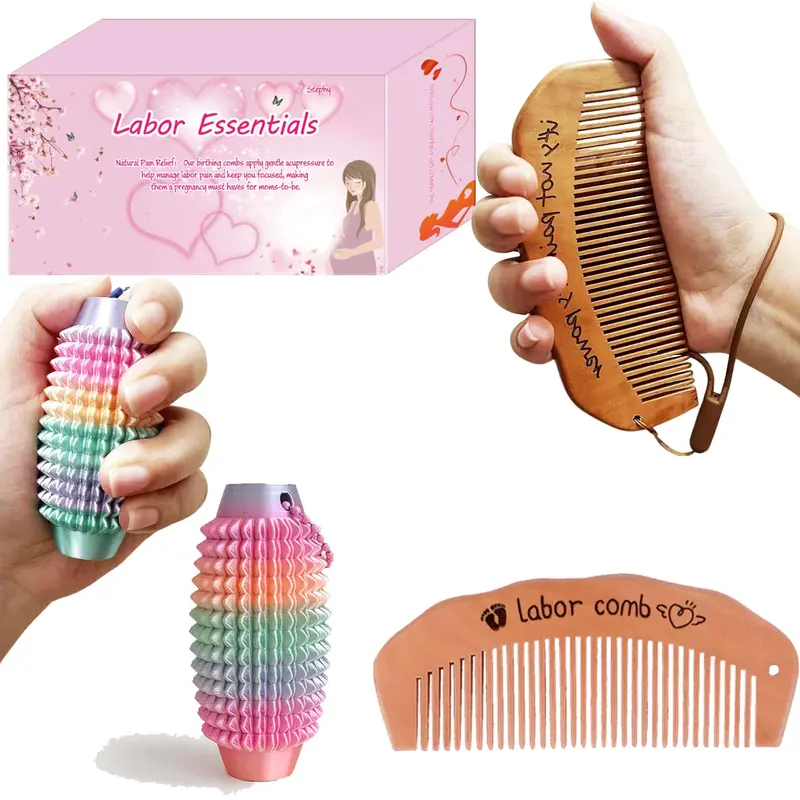 STEPHY – Peigne de naissance en bois et massage fidget pour le travail