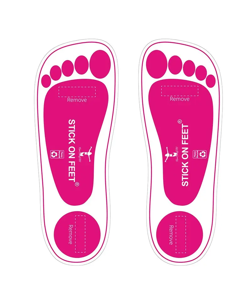 STICKONFEET – Coussinets de pieds jetables pour bronzage en aérosol – 60 paires – Hygiéniques et faciles à utiliser pour salons et artistes mobiles