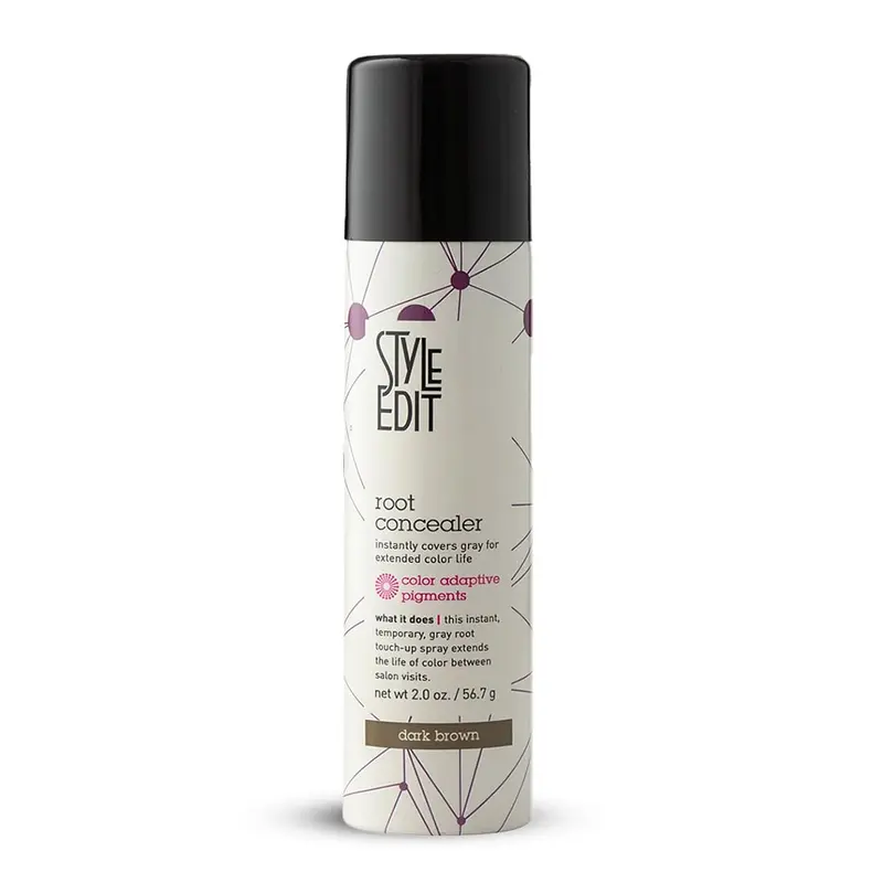 Style Edit Correcteur de racines – Spray pour couvrir gris et racines en un instant, qualité salon, 2 onces