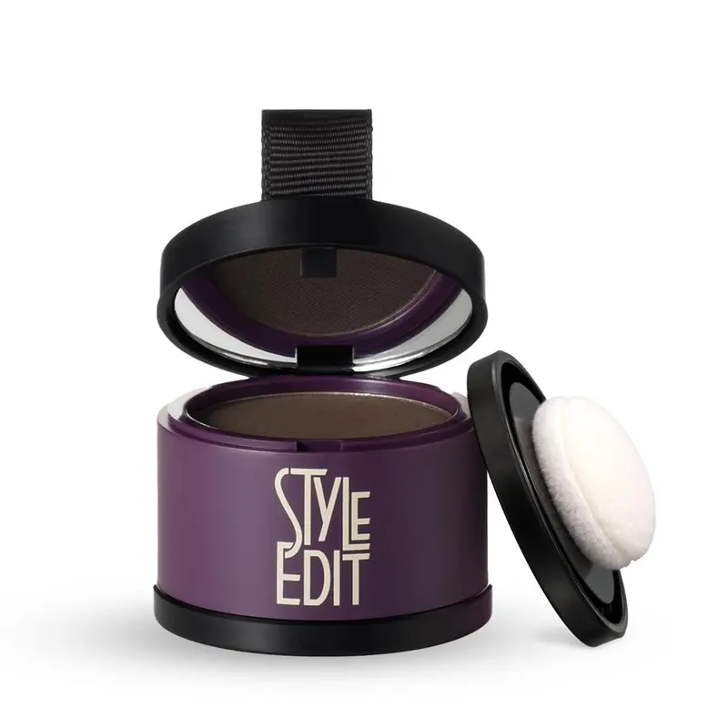 Style Edit Poudre Retouche Racines – Couverture des gris et racines brun foncé – 0,13 oz