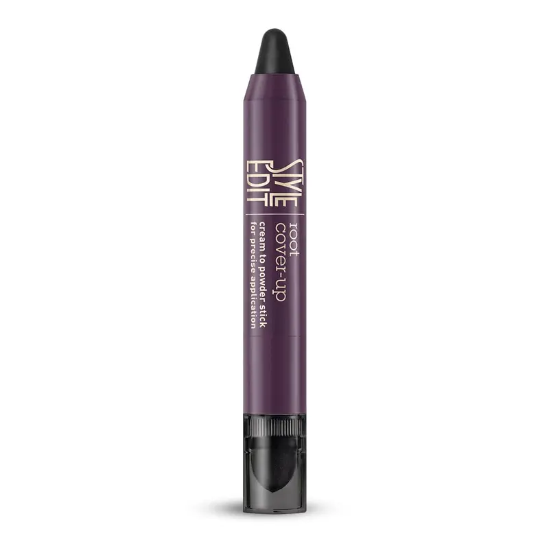 STYLE EDIT – Stick Retouche Racines Noir | Couverture Temporaire des Racines Grises | Sans Transfert | Qualité Salon | 0,11 oz