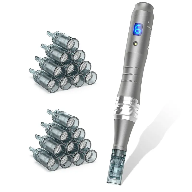 Stylo Dermaroller CLETINA – Aiguilles micro pour soin à domicile