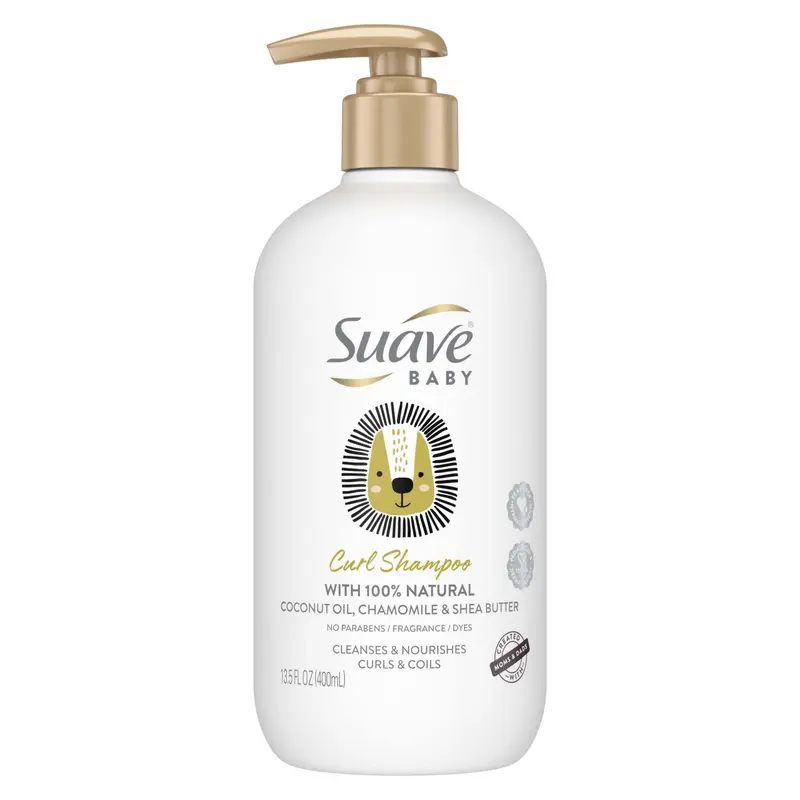 Suave Baby Curl Shampoo pour cheveux bouclés et frisés — Coco naturel, camomille & karité