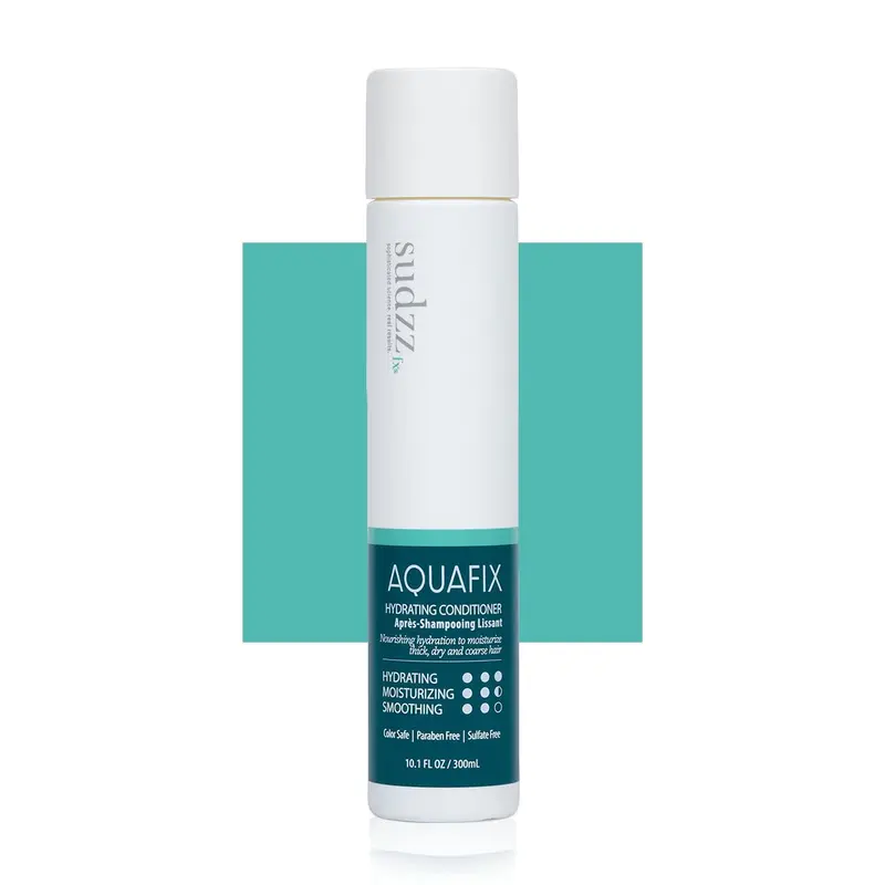 SUDZZFX Conditionneur AquaFix Hydratant pour Cheveux Secs – Soin Profond pour Cheveux Abîmés (300 ml)