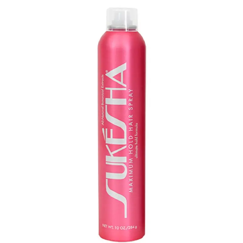 Sukesha Fixateur Capillaire à Tenue Maximale – Spray 296 ml | Séchage rapide, brillance naturelle