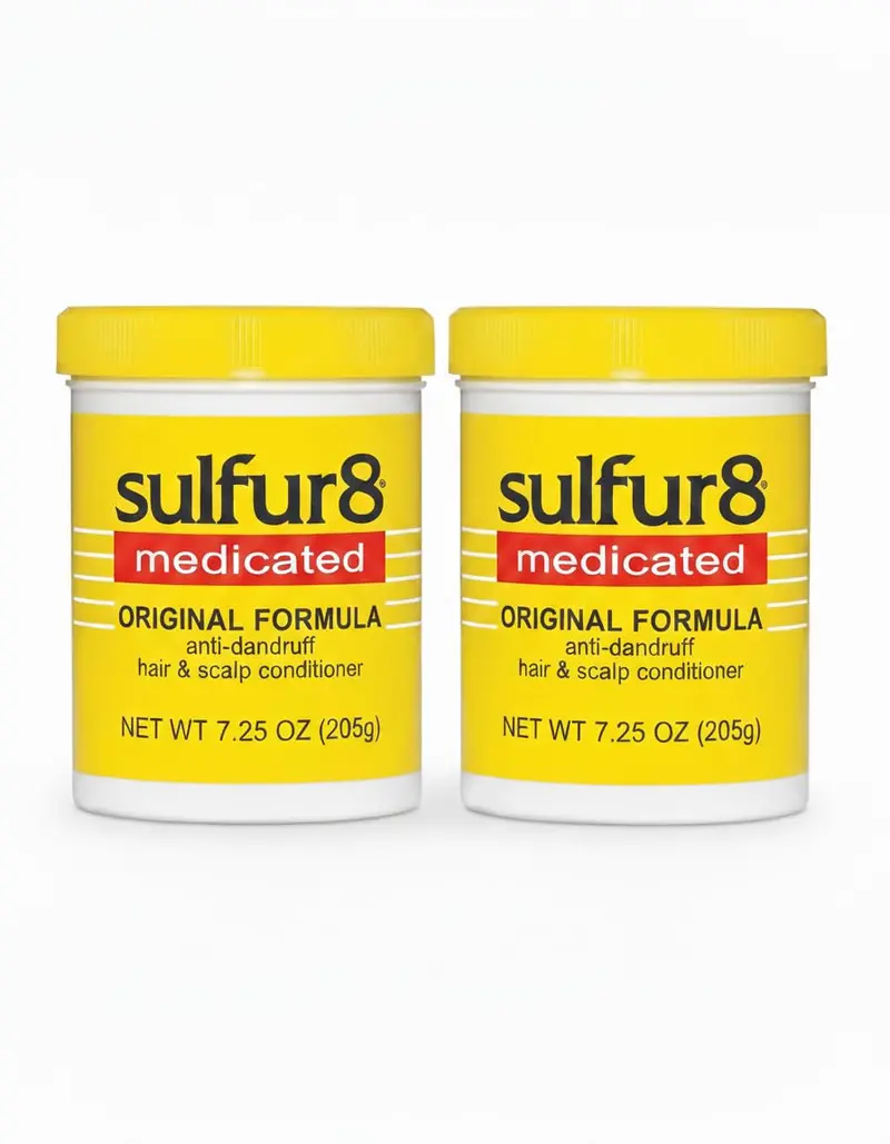 Sulfur 8 Après-Shampooing Médicamenté Anti-Pelliculaire – 7,25 oz (Pack de 2) – Cuir chevelu apaisé et cheveux hydratés