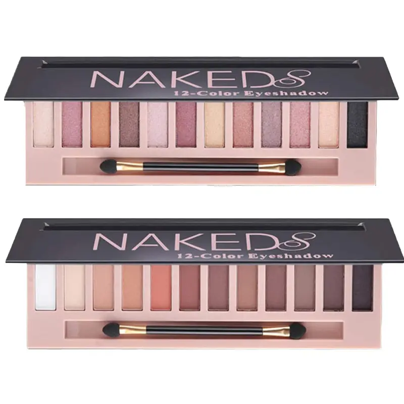 Sulily – Ensemble de 2 Palettes Ombres Yeux, 12 Couleurs Nude, Matte et Fumé, Étanches