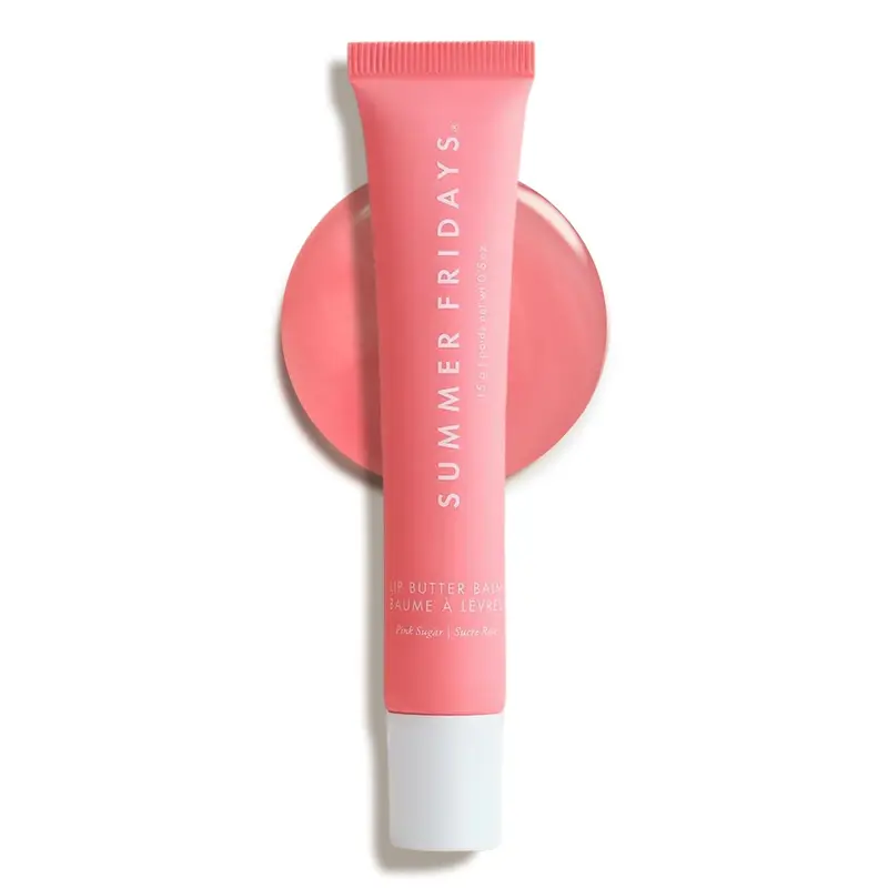 Summer Fridays Baume Lèvres Teinté Pink Sugar — Hydratation Instantanée et Brillance Vegan
