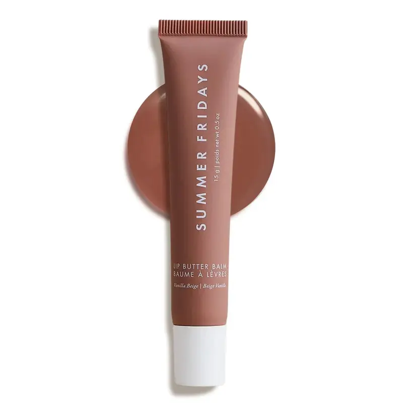 Summer Fridays Baume Lèvres Teinté Vanille Beige – Hydratation Instantanée et Brillance Subtile | Formule végane