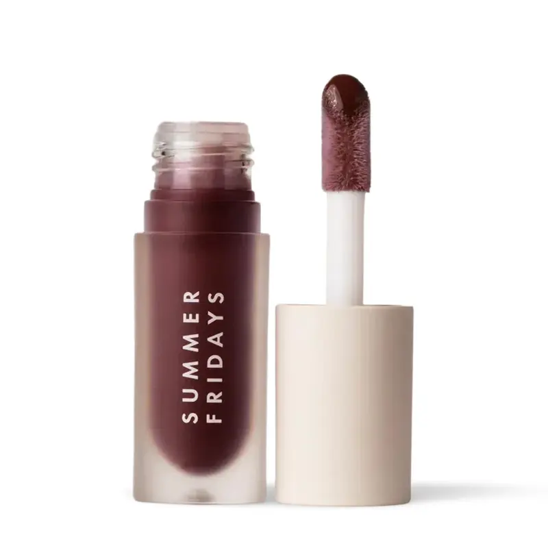 Summer Fridays Dream Lip Oil — Huile Lèvres Teintée Hydratante, Non Collante — Rosewood Nights (0,15 oz)