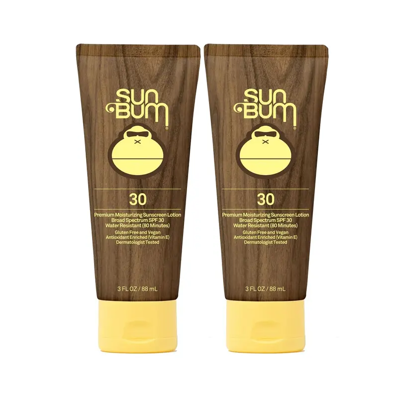 Sun Bum Original SPF30 Lotion — Végan et Conforme Hawaii 104 Act, Sans Oxybenzone/Octinoxate | 3 oz x2