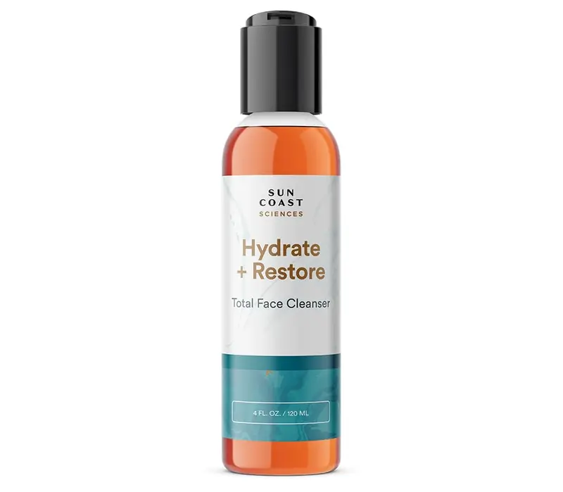 Sun Coast Sciences - Nettoyant Visage Hydratant Hydrate + Restore, Niacinamide, Tous Types de Peau - 120 ml